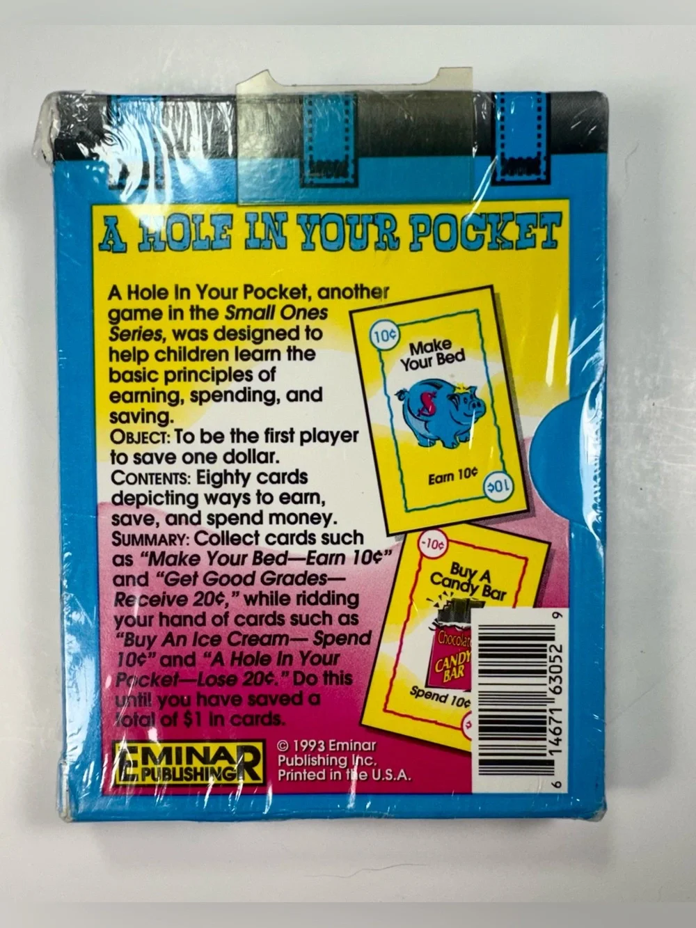Vintage 1993  A Hole In Your Pocket Card Game ( Basic Principles Of Money) New!